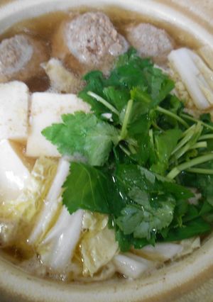 ミニハンバーグと白菜とミニ豆腐で鍋-レシピのメイン写真