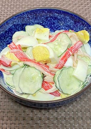 ♪ゆで卵とかにかまの簡単サラダ♪-レシピのメイン写真