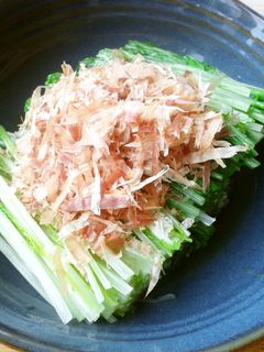 ♡レンジで簡単・水菜のおひたし♡-レシピのメイン写真