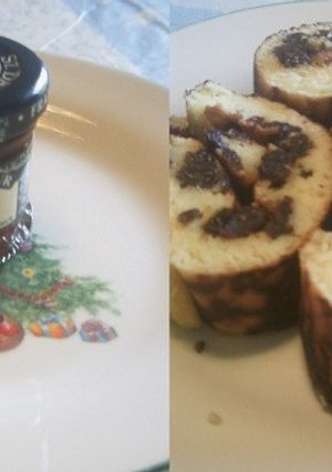 １５分でレーズンハンドロールケーキ♪-レシピのメイン写真