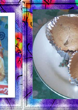 ホットケーキミックス ピーチカップケーキ-レシピのメイン写真