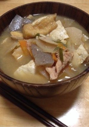野菜、味噌汁好きの豚汁-レシピのメイン写真