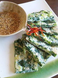 緑の胡麻ごまチヂミ-レシピのメイン写真