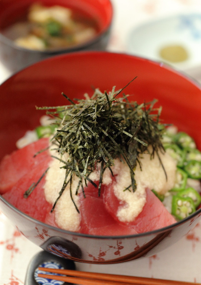 マグロの麦とろごはん-レシピのメイン写真