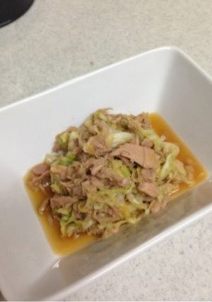 キャベツとツナのポン酢炒め-レシピのメイン写真