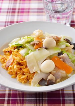 具だくさんあんかけキムチ炒飯-レシピのメイン写真