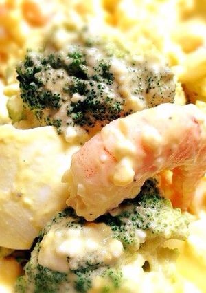 簡単！綺麗♪ブロッコリーとエビの卵サラダ-レシピのメイン写真