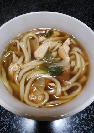 簡単★鶏むね肉と葱のあんかけうどん★-レシピのメイン写真