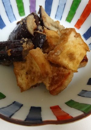 生揚げと茄子のゴマ酢炒め-レシピのメイン写真