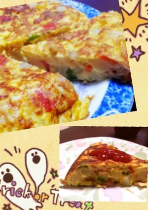 我が家の☆スパニッシュオムレツ-レシピのメイン写真