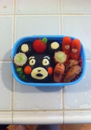 くまモンキャラ弁-レシピのメイン写真