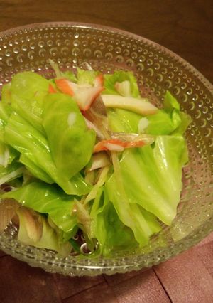 キャベツと茗荷の胡麻油和え-レシピのメイン写真