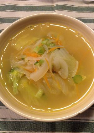 具沢山バター香るコンソメスープ-レシピのメイン写真