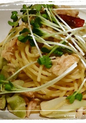 四方竹とツナdeパスタ-レシピのメイン写真