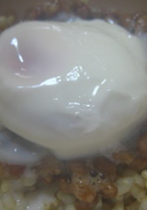 レンジで簡単♫♬温玉納豆丼-レシピのメイン写真