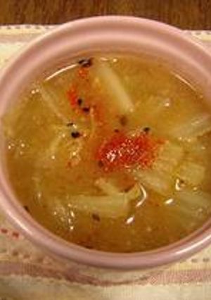白菜の味噌汁-レシピのメイン写真