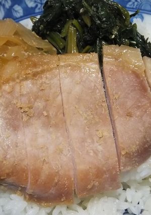 とんかつ用豚肉で塩麹入り生姜焼き風-レシピのメイン写真