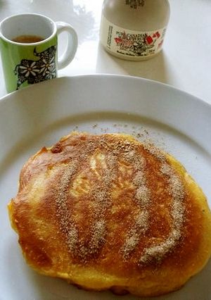 ハロウィンなかぼちゃのパンケーキ-レシピのメイン写真
