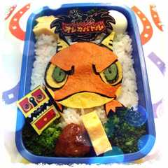 簡単！オレカバトル☆ケロゴン赤*キャラ弁-レシピのメイン写真