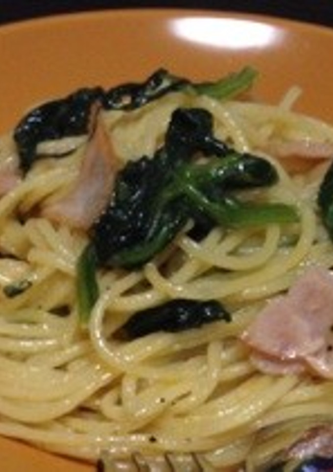 簡単♡ほうれん草とハムのパスタ-レシピのメイン写真
