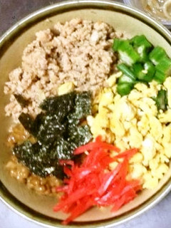 お一人料理 六色丼-レシピのメイン写真