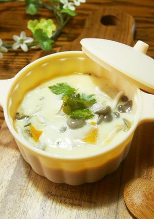 南瓜とチーズの茶椀蒸し☆ココットカマン-レシピのメイン写真