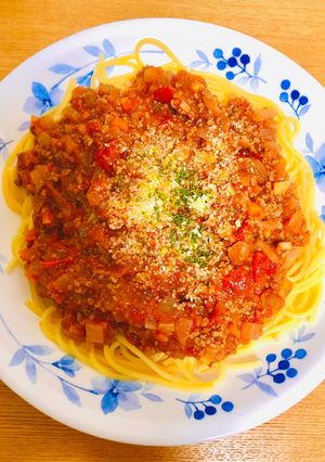 母の味！美味しいやみつきミートソース-レシピのメイン写真