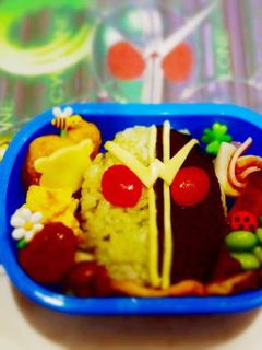 仮面ライダーW弁当-レシピのメイン写真