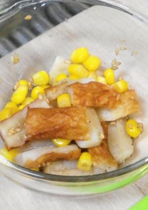 お弁当にレンジで４０秒☆ちくわコーン和え-レシピのメイン写真
