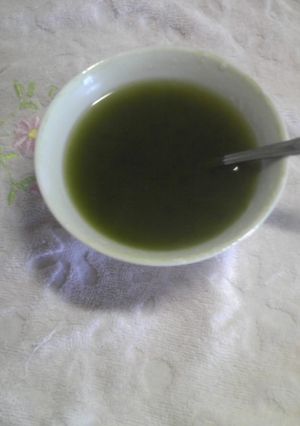 お腹スッキリ！抹茶おしるこ即席版-レシピのメイン写真