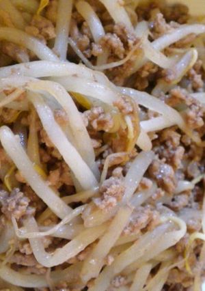 もやしと挽き肉の炒めもの-レシピのメイン写真