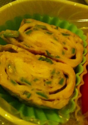 朝5分☆オクラ入り卵焼き-レシピのメイン写真