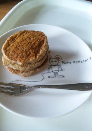 バナナ＆豆腐☆そば粉のパンケーキ-レシピのメイン写真
