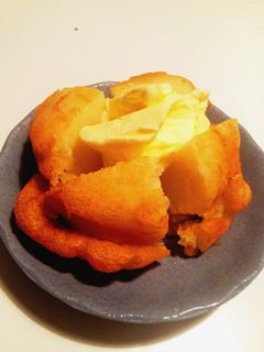 屋台の冷えたじゃがバタ ホケミで屋台の揚げじゃがバター by juri☆juri 【クックパッド