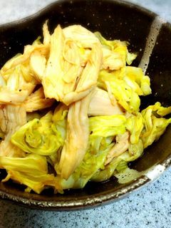 キャベツとササミのポン酢炒め-レシピのメイン写真
