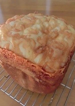 ＨＢで簡単！ノンオイルのチーズ食パン♪-レシピのメイン写真