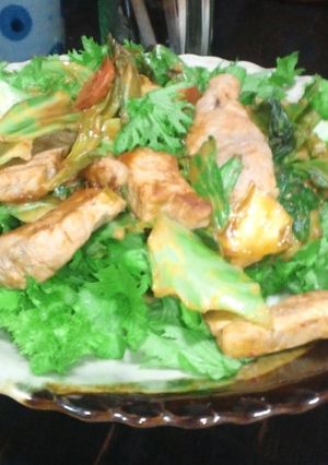 豚肉の味噌焼きサラダ風-レシピのメイン写真