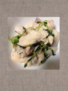 鶏ムネ肉&蓮根&豆苗の塩麹炒め-レシピのメイン写真