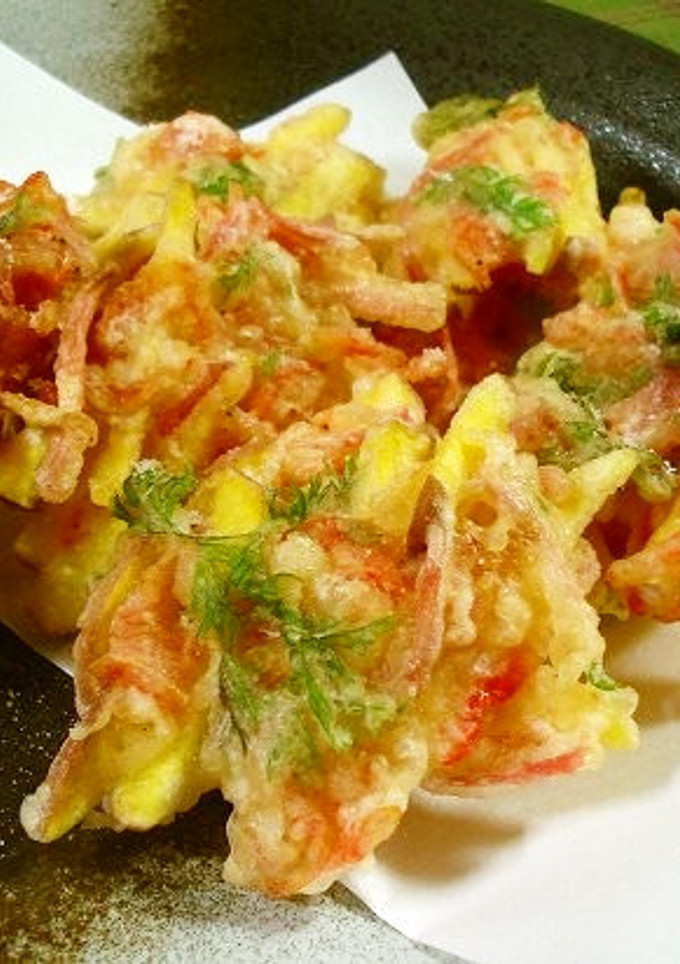 サツマイモと紅ショウガのかき揚げ-レシピのメイン写真