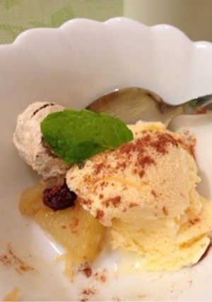 甘味料0☆リンゴのラムレーズン煮-レシピのメイン写真