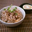 かぼすをギュッとサンマの炊き込みご飯