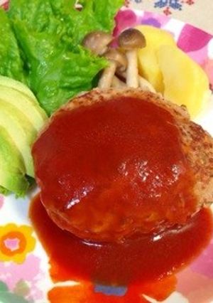 半焼けなし‼︎ふっくらハンバーグ♡-レシピのメイン写真