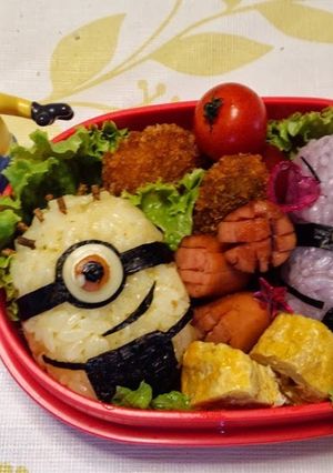 キャラ弁☆怪盗グルーのミニオン-レシピのメイン写真