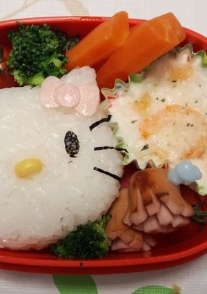 キャラ弁☆キティちゃん-レシピのメイン写真