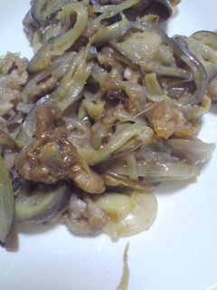 なすと玉ねぎの豚こま炒め-レシピのメイン写真