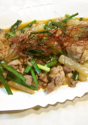 家にある調味料で中華！大根と豚肉味噌炒-レシピのメイン写真