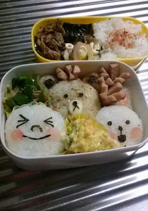 キャラ弁当♪lineの仲間達-レシピのメイン写真