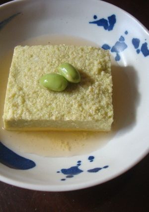きれいな緑色　枝豆豆腐-レシピのメイン写真
