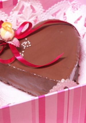 ハートのバレンタインケーキ～♪-レシピのメイン写真