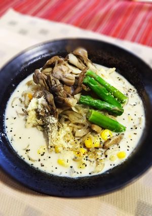 ダイエット100kcalクリームパスタ！-レシピのメイン写真